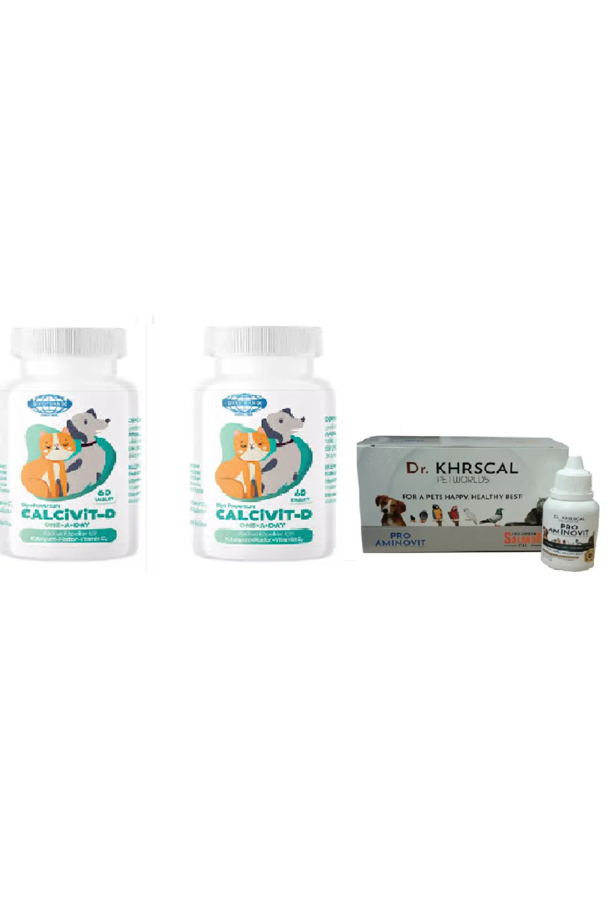 Calcivit - D + Köpek Vitamini (Kedi ve Köpek Vitamin Seti)