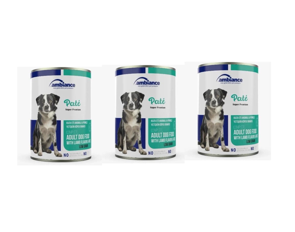 Köpek Kuzu Etli Konserve Yaş Mama 415 GR X  3 Adet