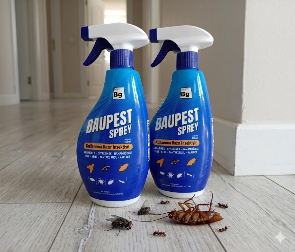 Bg Baupest Sprey 400 ml x 2  Adet (Karasinek,Sivrisinek,Hamam Böceği,Pire, Kene, Tahtakurusu  )