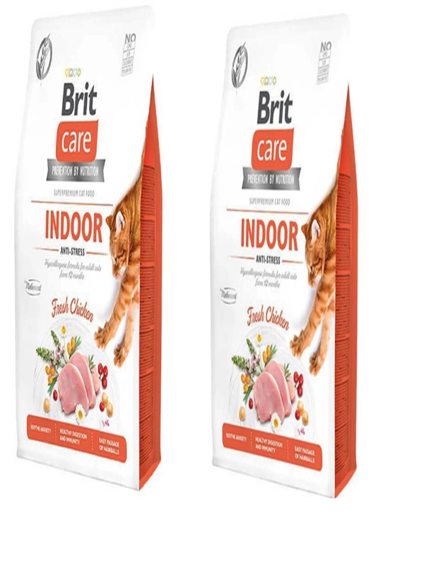 Care Indoor Stres Azaltıcı Ev Kedileri için Tahılsız Yetişkin Kedi Maması 2kg X 2 ADET