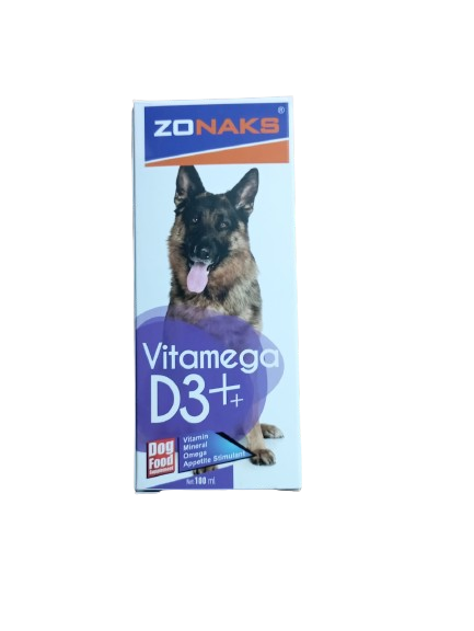 KÖPEKLER İÇİN VİTAMEGA + D3 VİTAMİN 100 ML