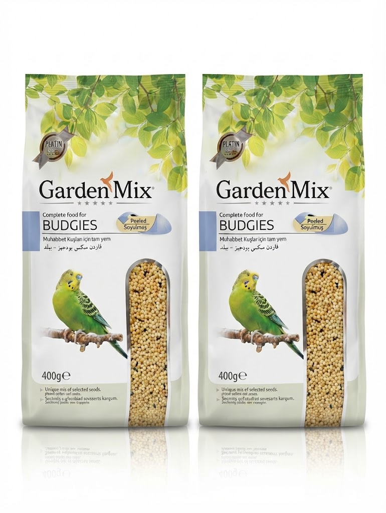 Gardenmix Soyulmuş Muhabbet Kuşu Yemi 400 Gr X 2 Adet