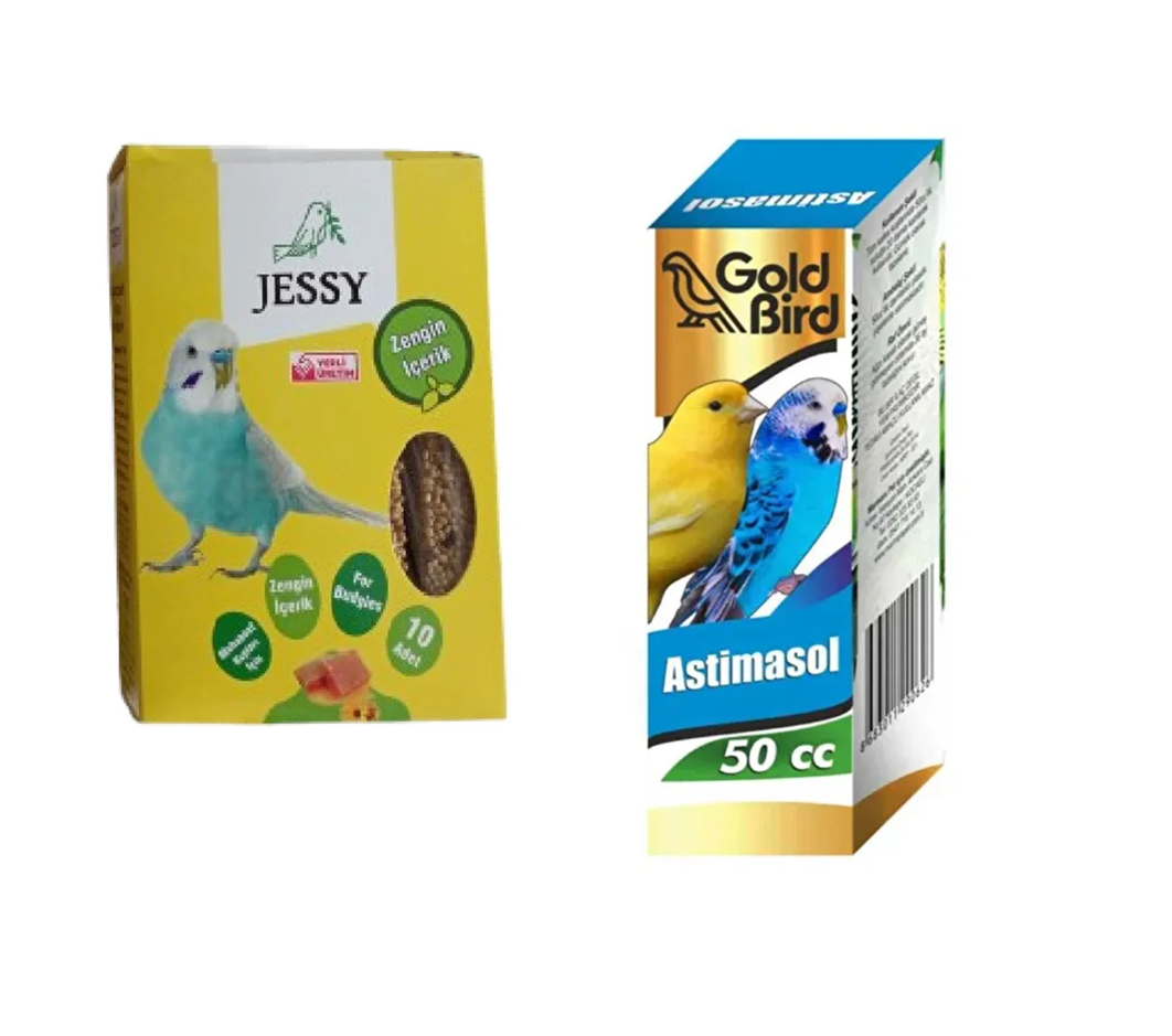 Astimasol Kafes Kuşları İçin Önleyici Damla Ve Jessy Ballı Kraker 10 lu