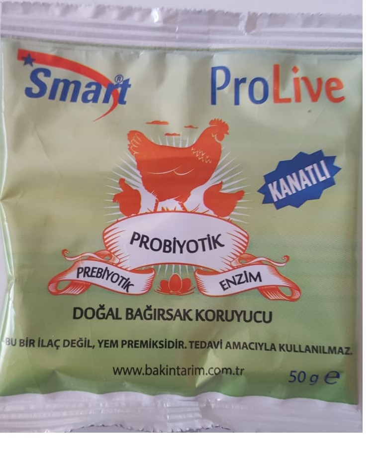 Prolive 50 Gr (Kanatlı Hayvanların sindirim Sistemi ve Sağlığını Doğal Yollardan Koruyan Bir Üründür.İshal Önleyici )