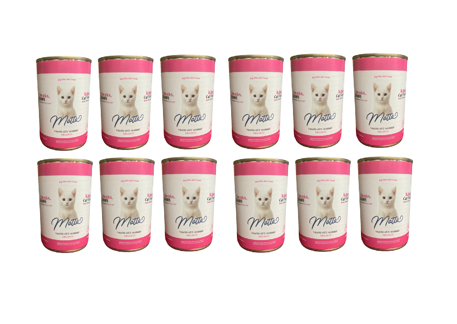 Tavuk Etli Gravy Yavru Kedi Konserve Mama 400 Gr. - 12 Adet