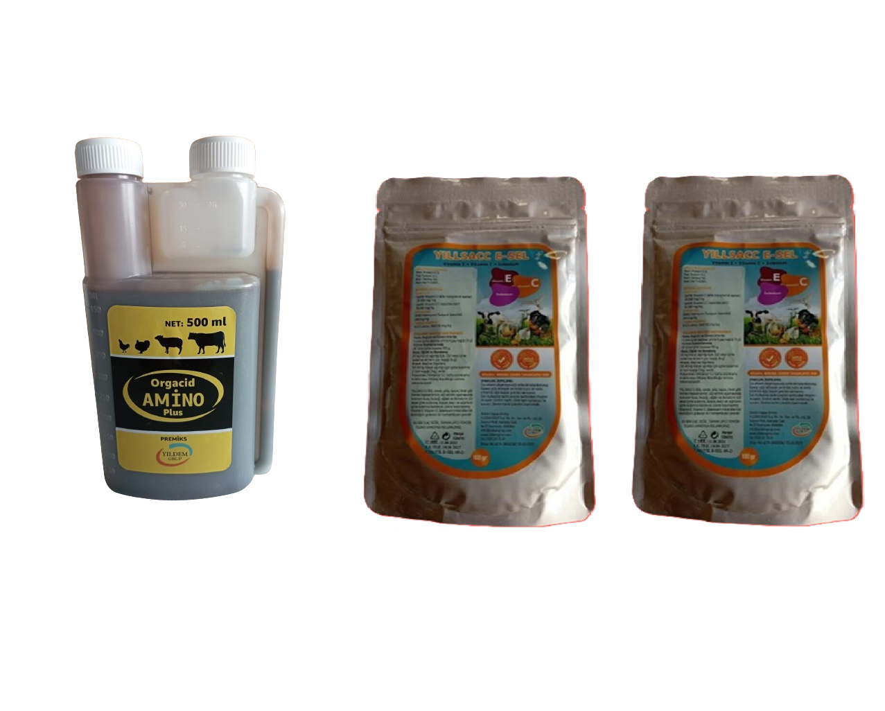 ORGANİK AMİNO 500 ML + YILSAC Evitsel C (100 gr x 2 Adet)