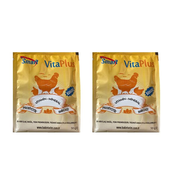 Vita Plus 50 Gr Kanatlı Hayvanlar Için Vitamin, Mineral , Aminoasit Ve Prebiyotik X 2 Adet