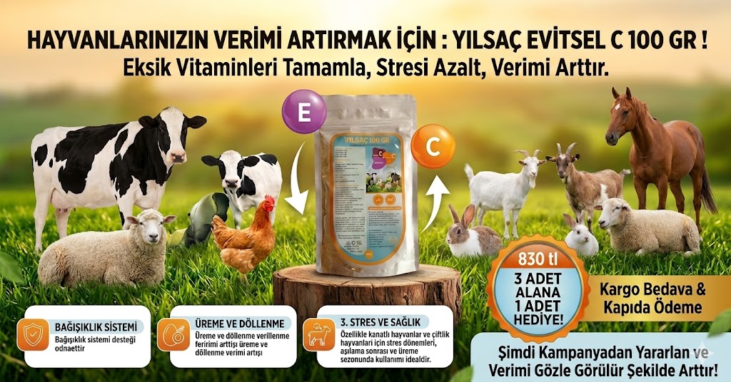 YILSAC EVİTSEL C 100 GR X 3ADET ALANA + (1 ADET HEDİYE )
