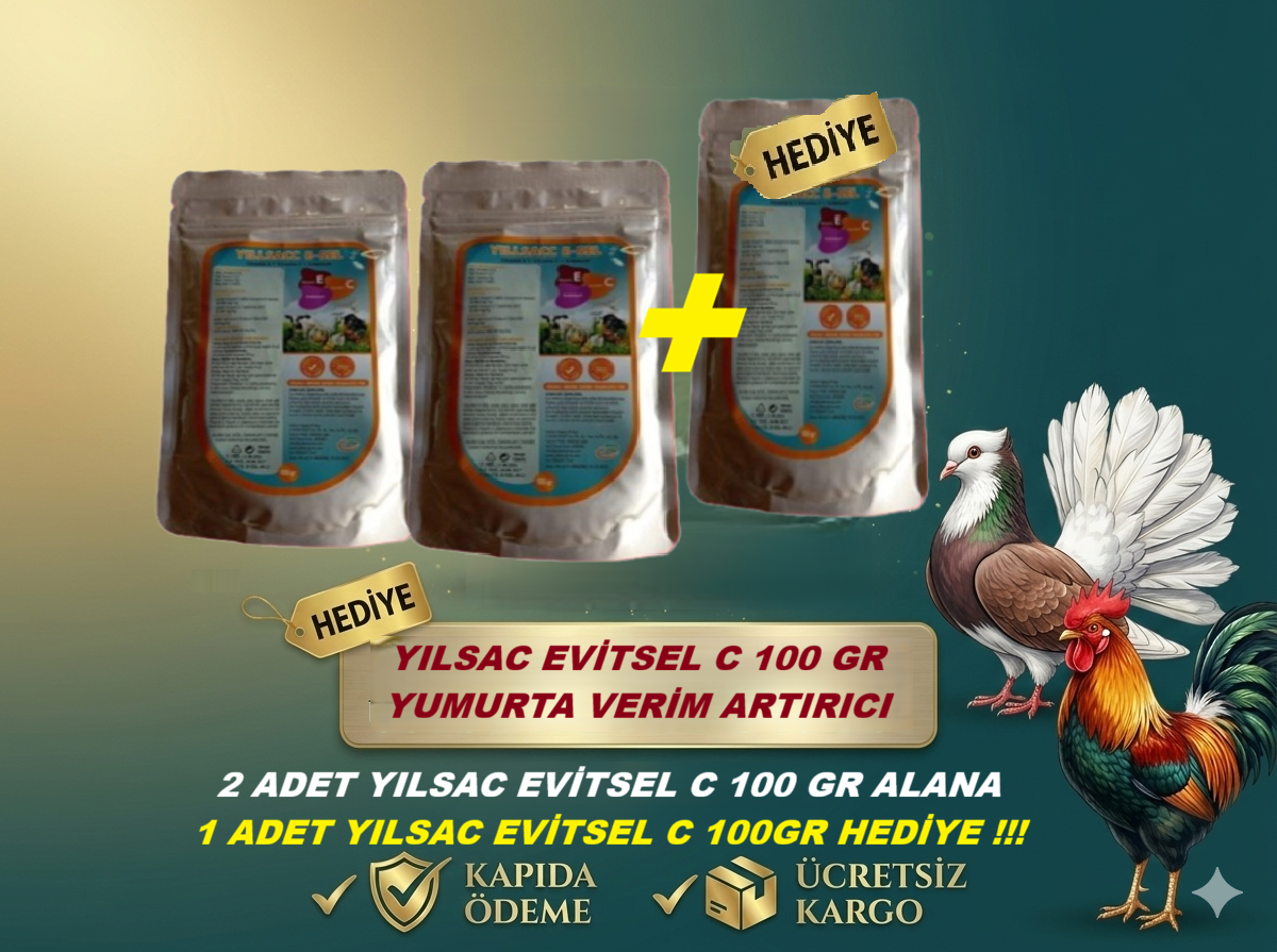 YILSAC EVİTSEL C 100 GR X 2 ADET ALANA + (1 ADET HEDİYE )
