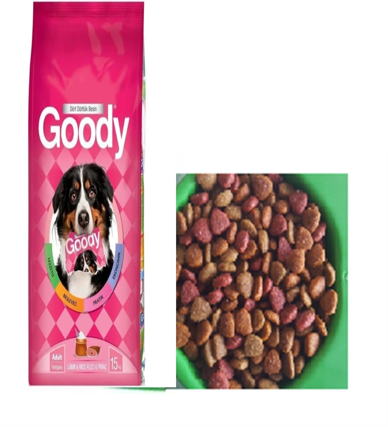 GOODY Kuzu Etli Köpek Maması 1 Kg Mama