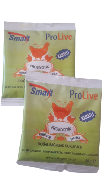 Prolive 50 gr x 2 adet ( Kanatlı Hayvan Için Probiyotik , Prebiyotik Ve Enzim İçerir.İshal Önleyici )