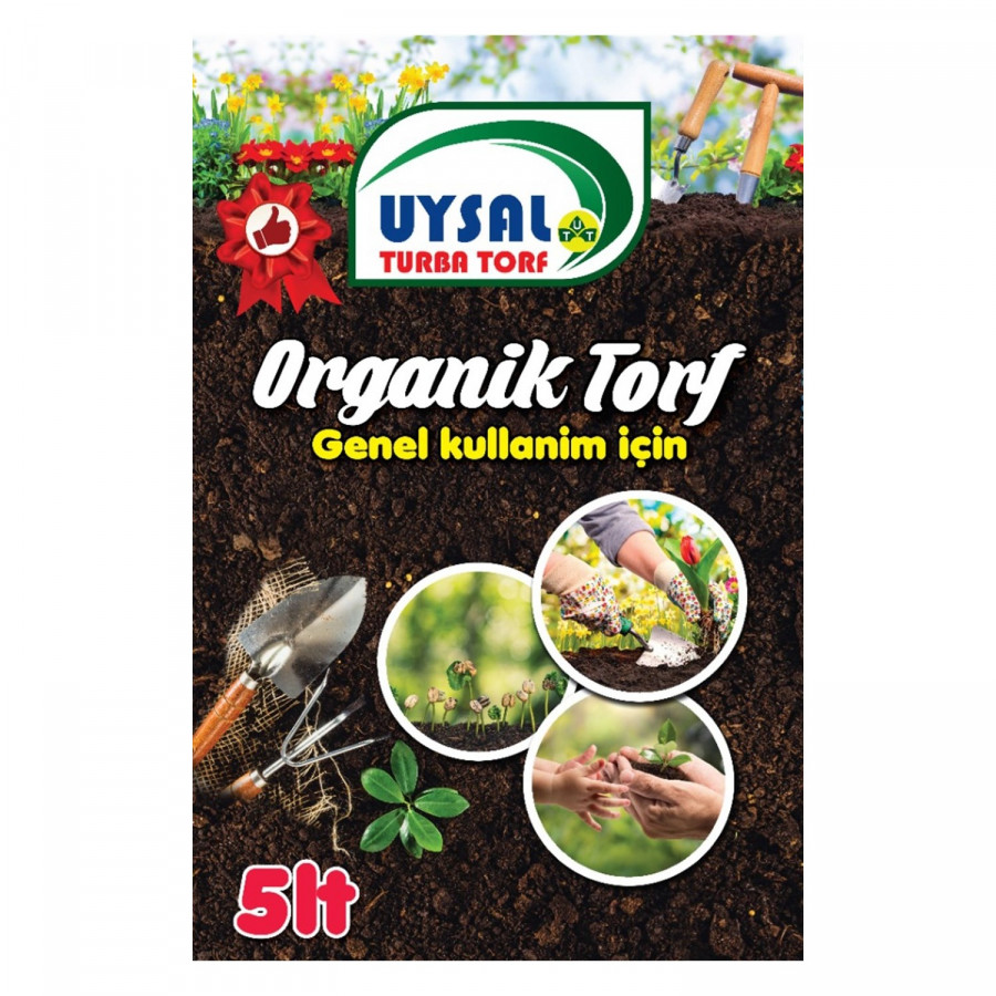 Organik Torf Çiçek Toprağı 5 Lt