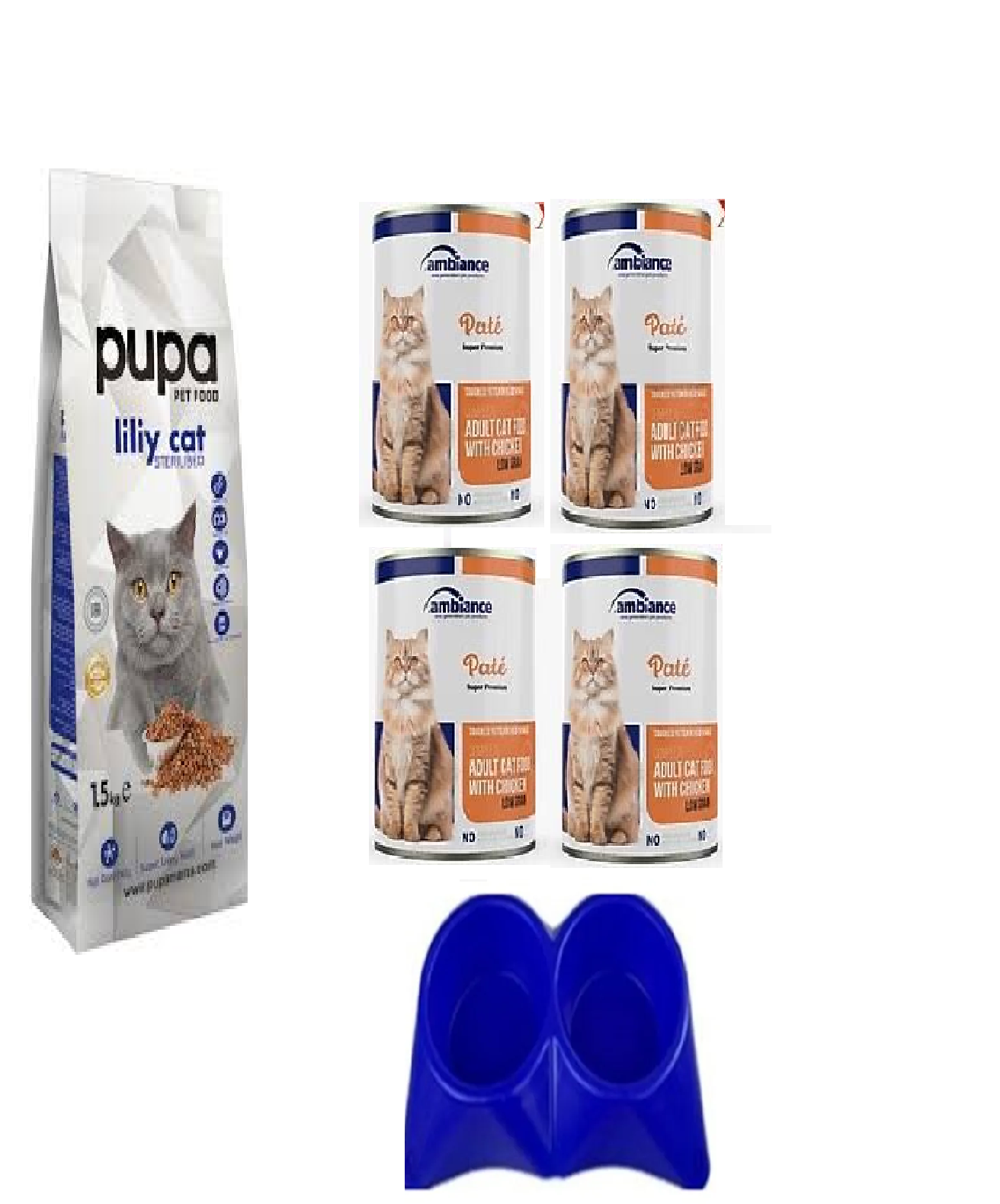 Yetişkin Kedi MamaSet( 1.5 kg Yetişkin Kedi Mama+Yetişkin tavuklu Yaş Mama 415 gr X4 ADET)