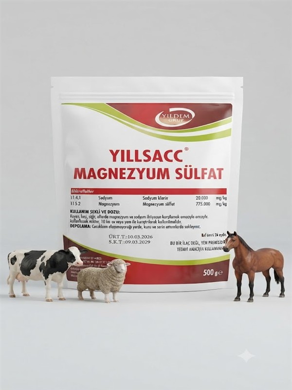 Sığır, Koyun, Keçi ve Atlar İçin Magnezyum Takviyesi (500g)